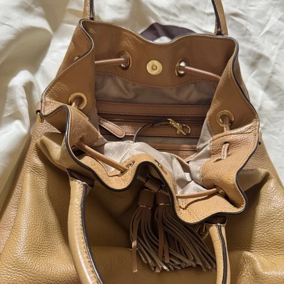 Michael Kors Gold and Tan Tote Bag - Picture 5 of 5